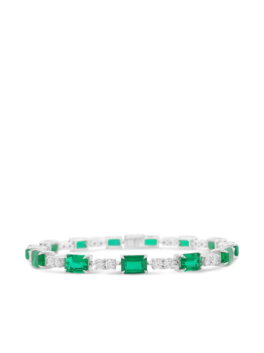 HYT Jewelry emerald and diamond tennis bracelet - Silver