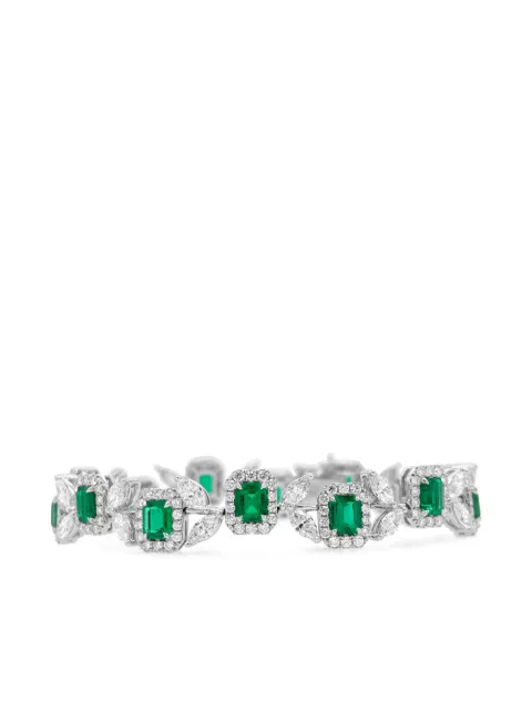 HYT Jewelry emerald and diamond tennis bracelet 