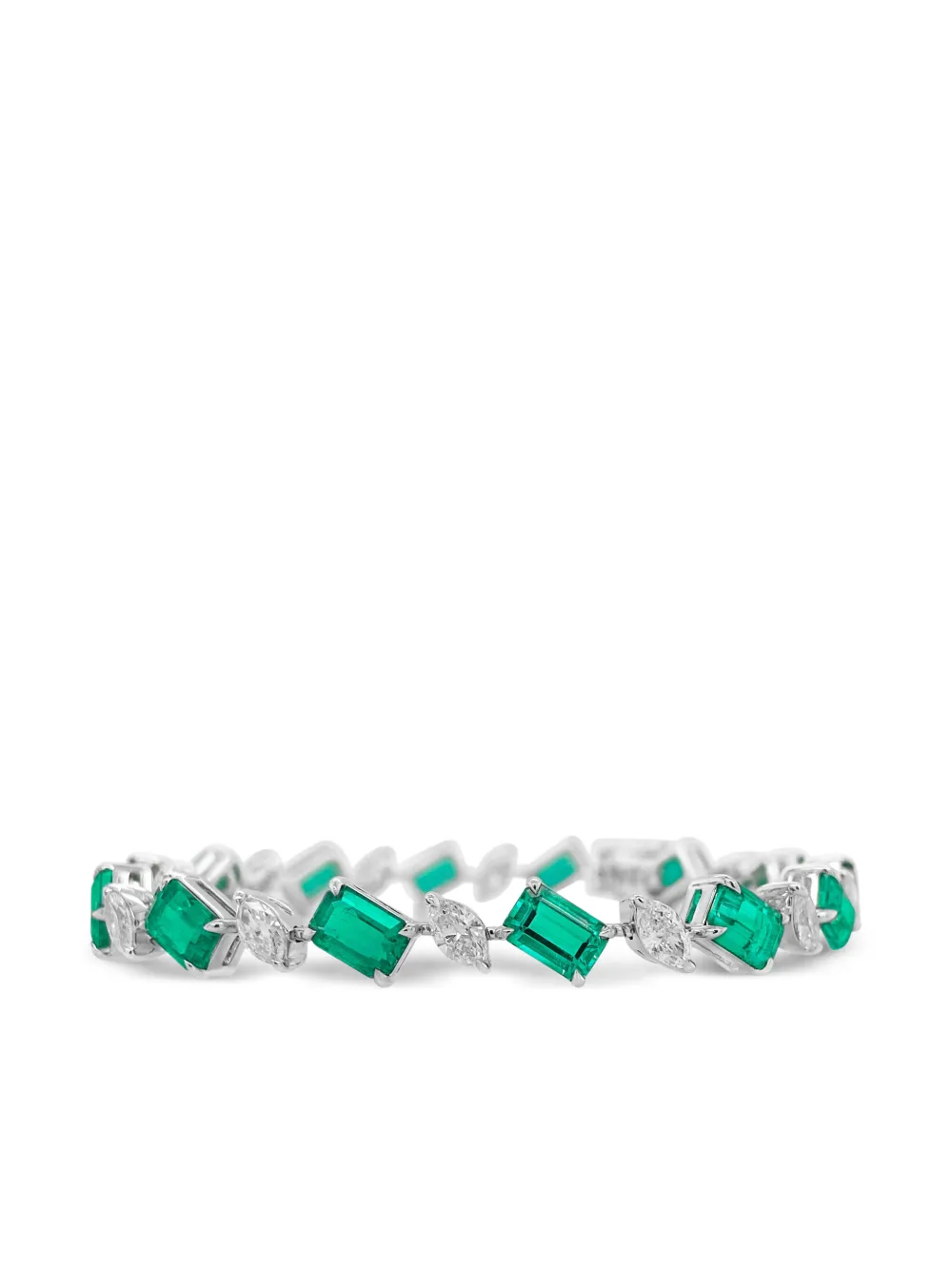 HYT Jewelry emerald and diamond tennis bracelet - Argento