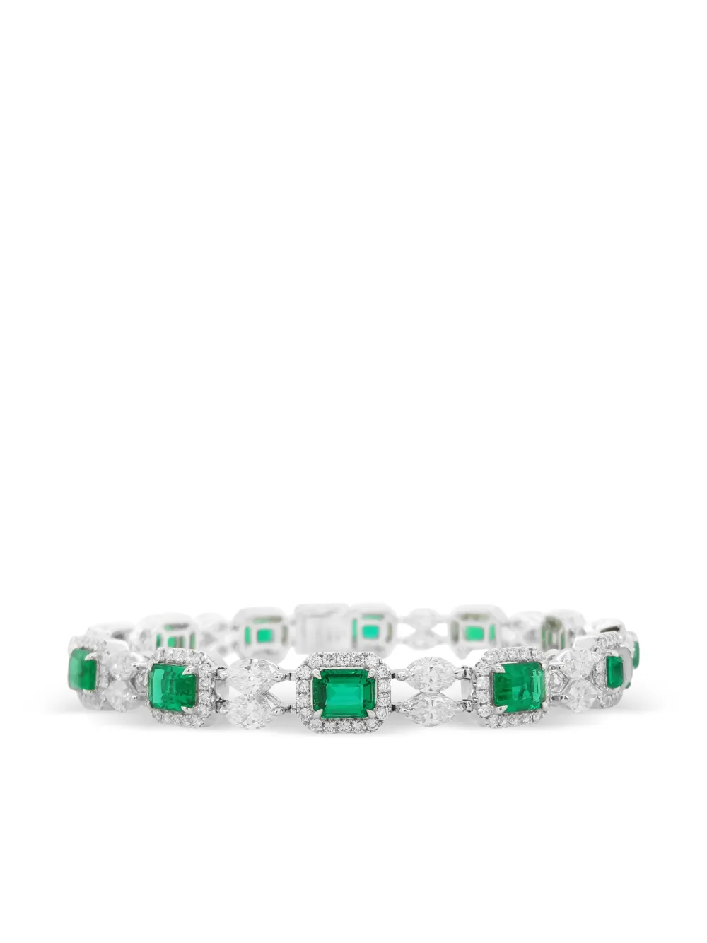 HYT Jewelry emerald and diamond tennis bracelet - Argento