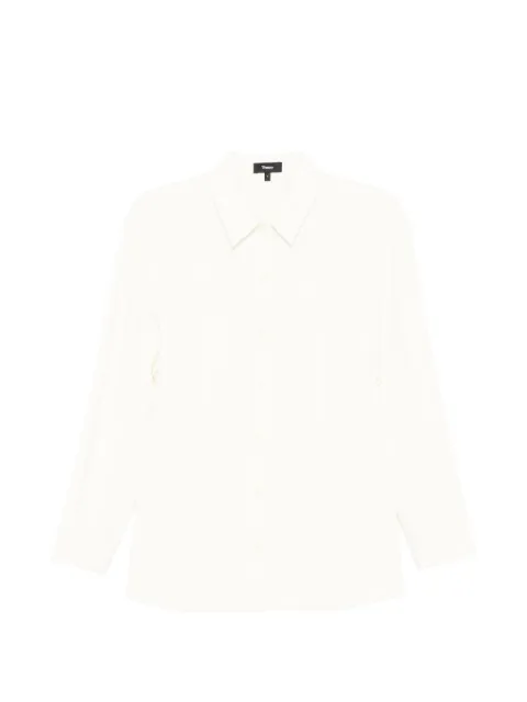 Theory crepe seam shirt