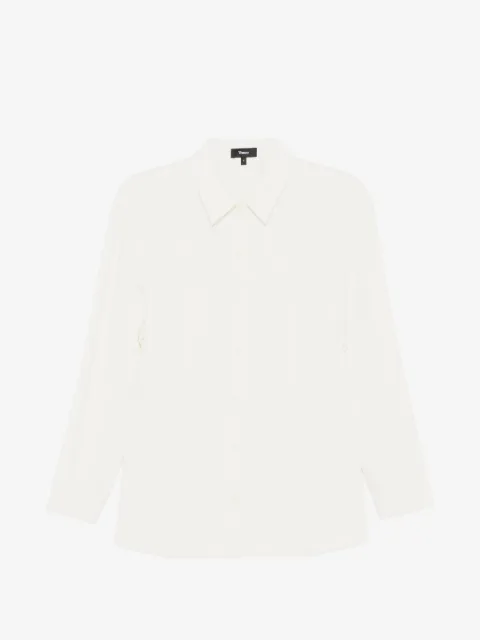 Theory crepe seam shirt