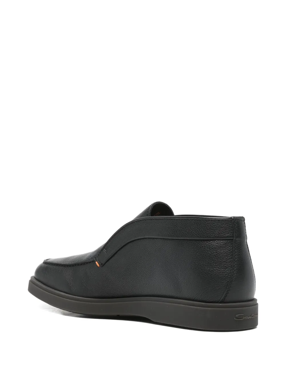 Santoni Leren laarzen Zwart