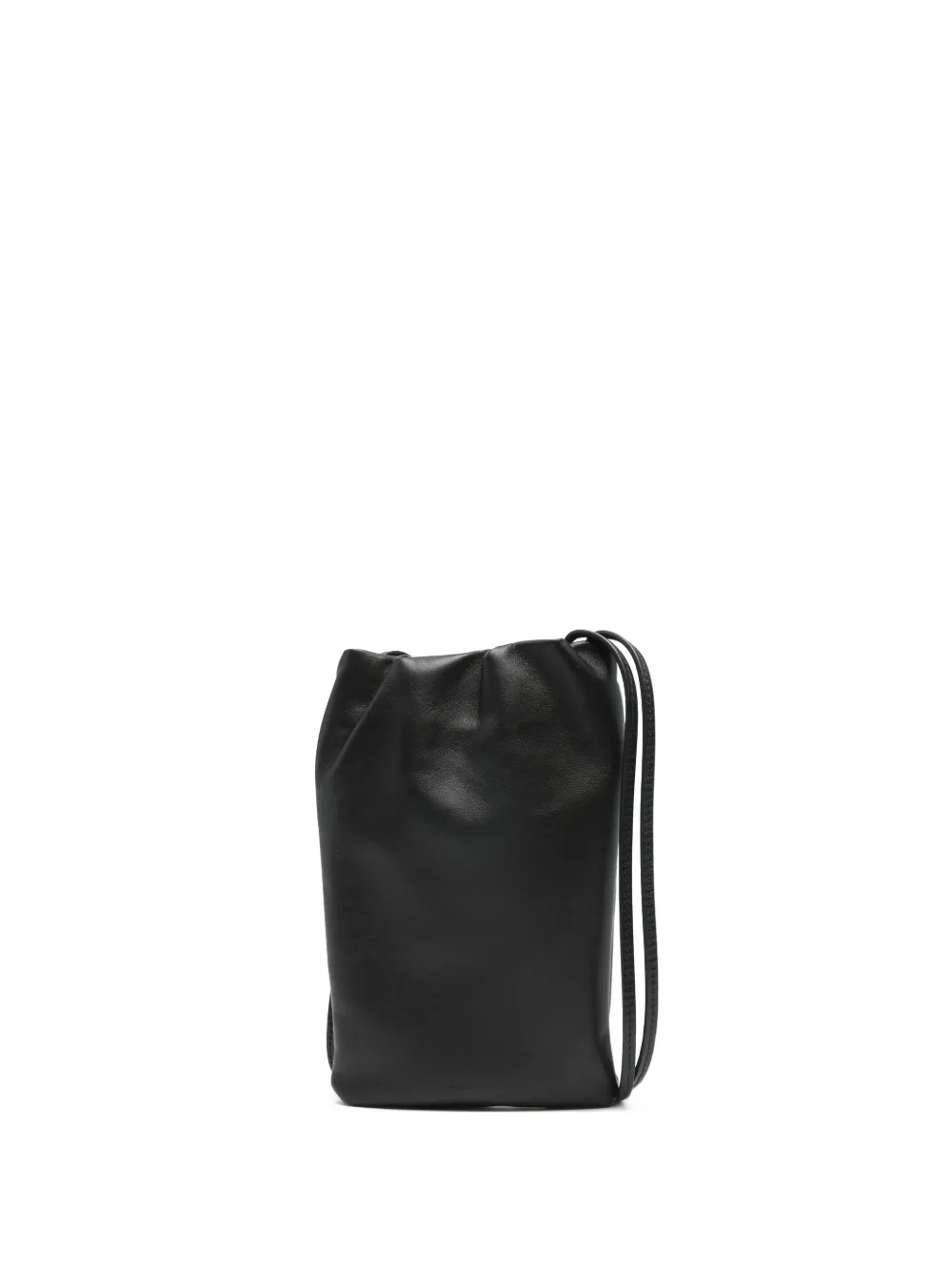 The Row leather messenger bag - Schwarz