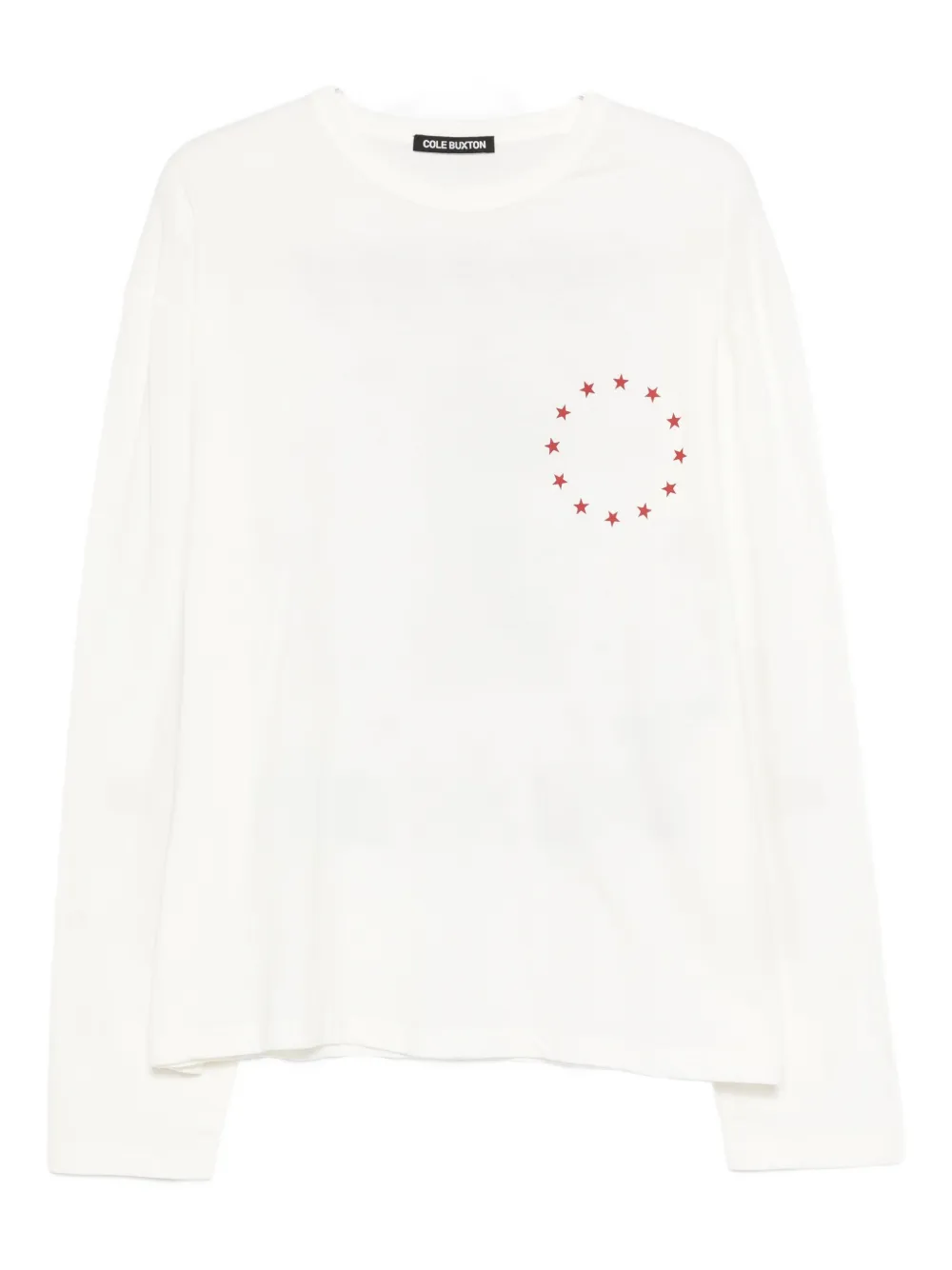 COLE BUXTON star-print T-shirt - Bianco
