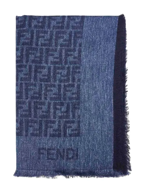 FENDI FF fringed scarf