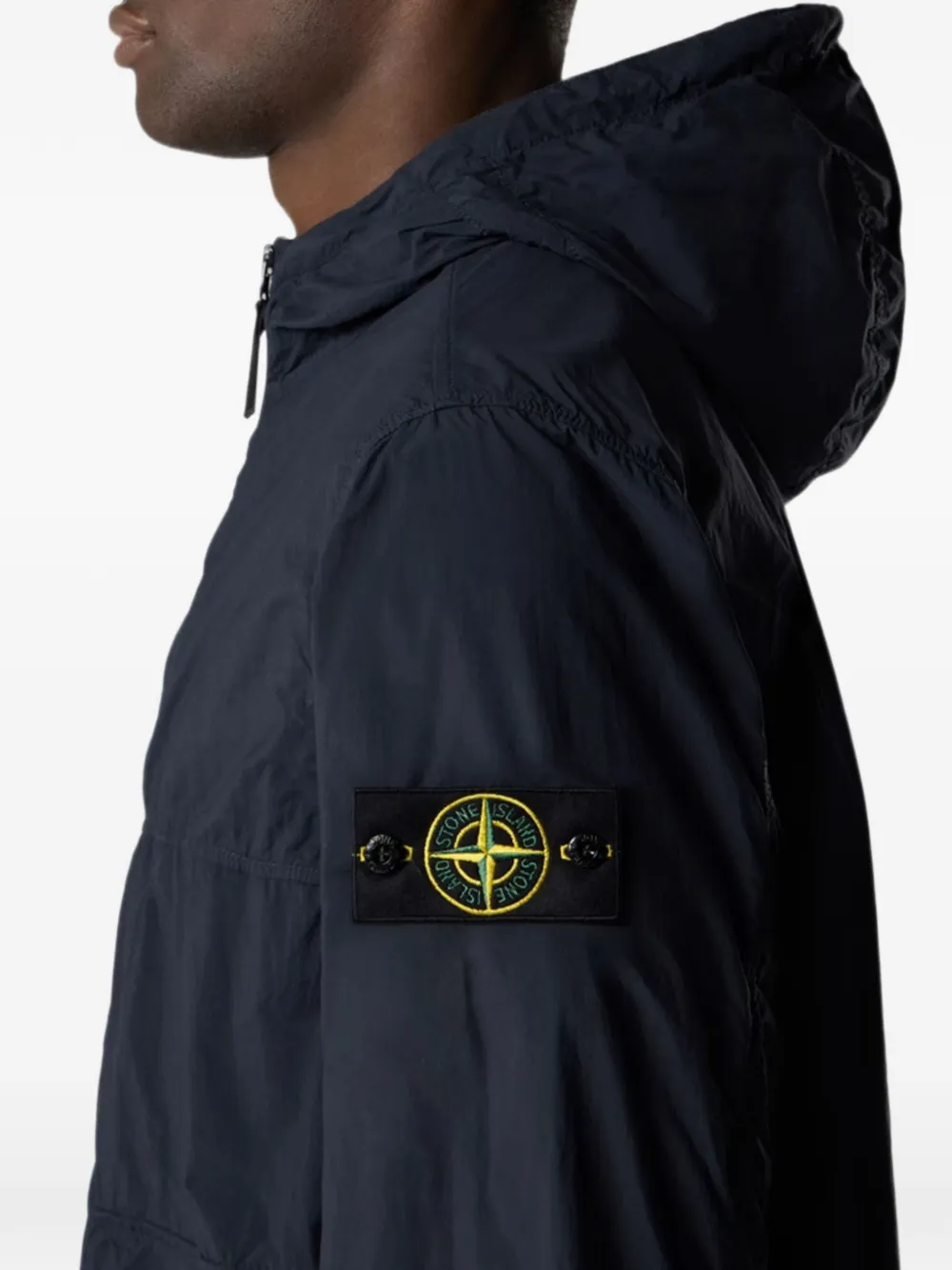 Stone Island Jack met capuchon Blauw