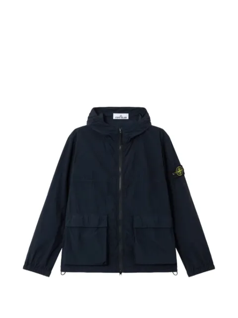 Stone Island Nylon Smerigliato-TC short hooded parka with anti-drop
