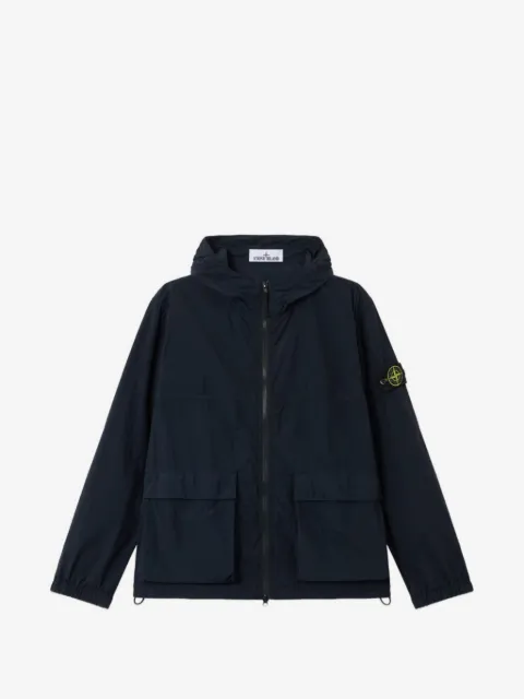 Stone Island Nylon Smerigliato-TC short hooded parka with anti-drop