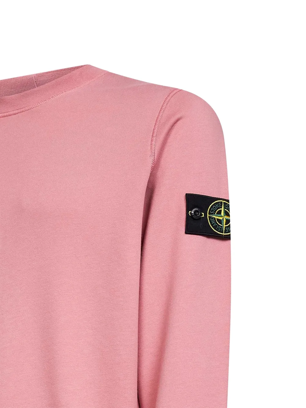 Stone Island Sweater met logopatch Roze