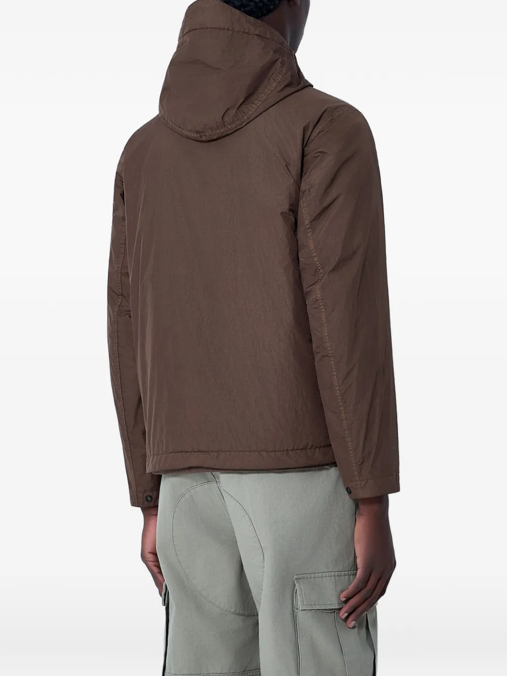 Stone Island Jack met capuchon en rits Bruin