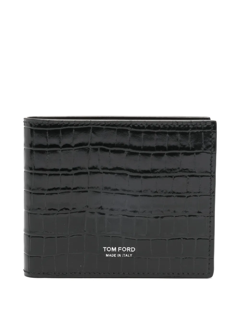 TOM FORD crcodile-embossed leather wallet - Nero