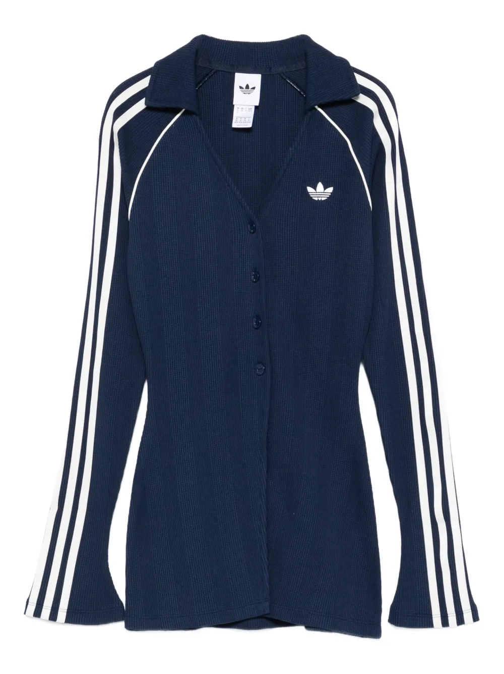 adidas button-up top - Blau