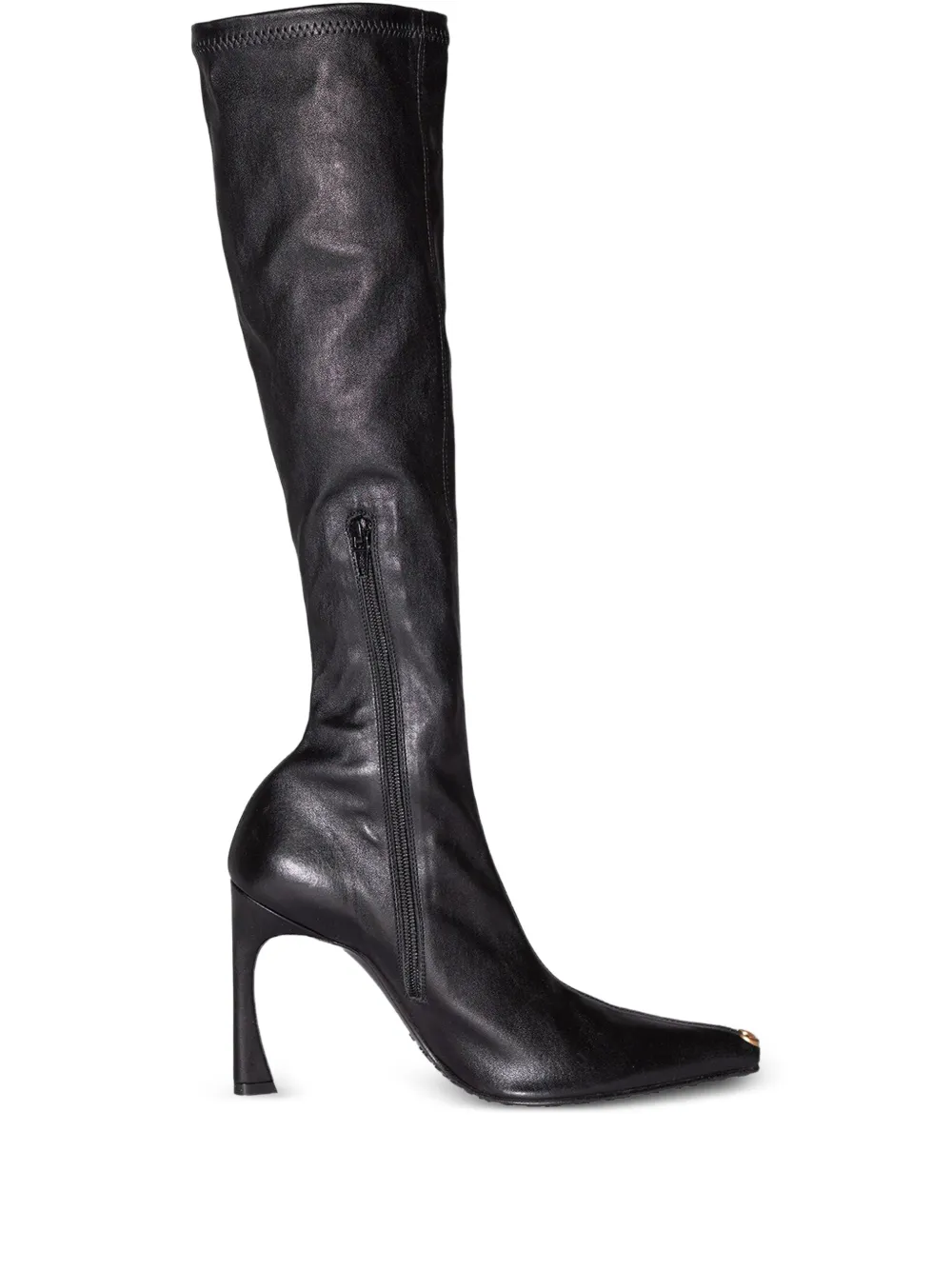 Marine Serre knee high heeled boots - Nero