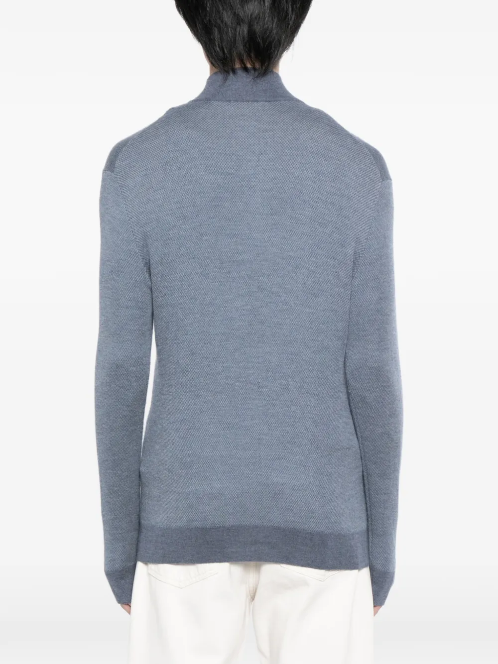 N.Peal Trui met rits Blauw
