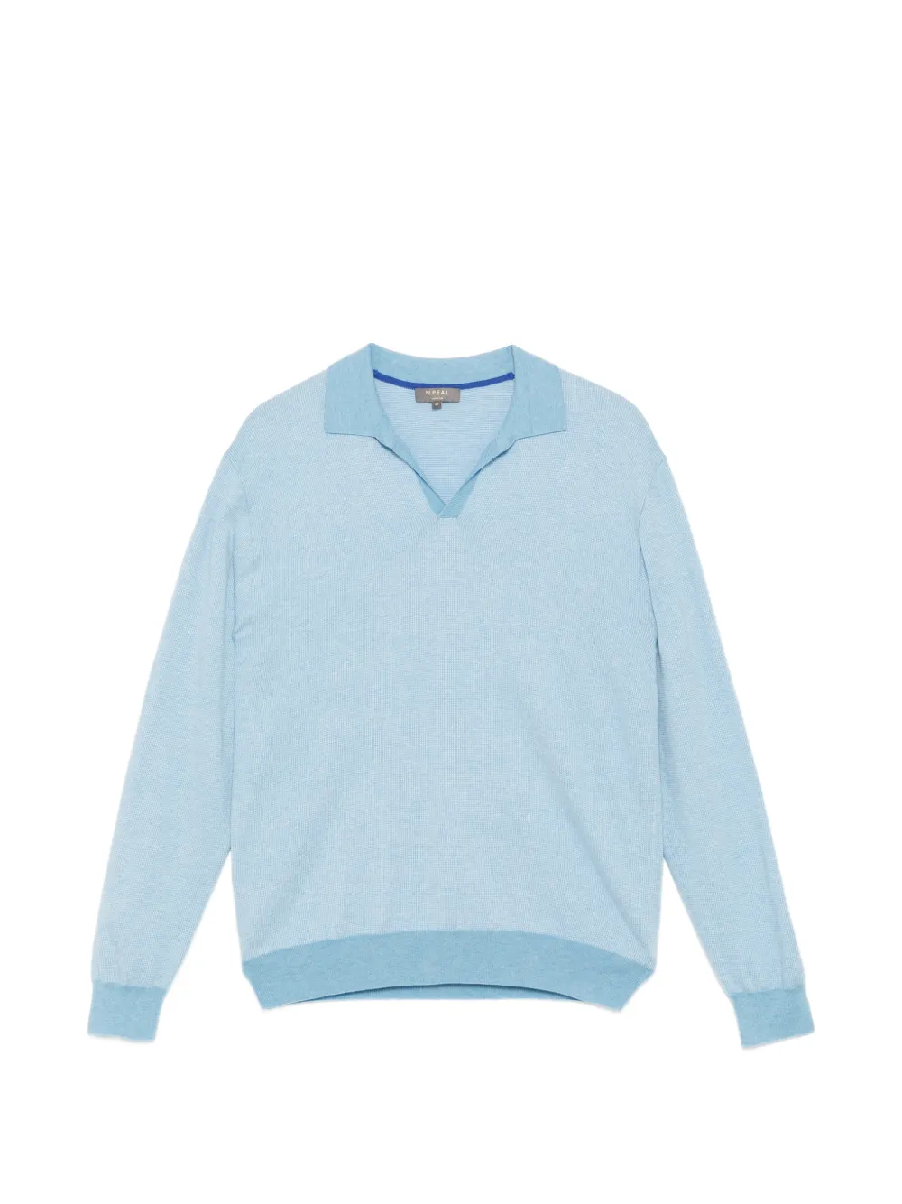 N.Peal Polo con ricamo - Blu