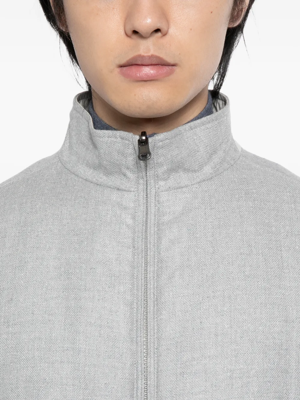 N.Peal Omkeerbaar gilet met rits Grijs