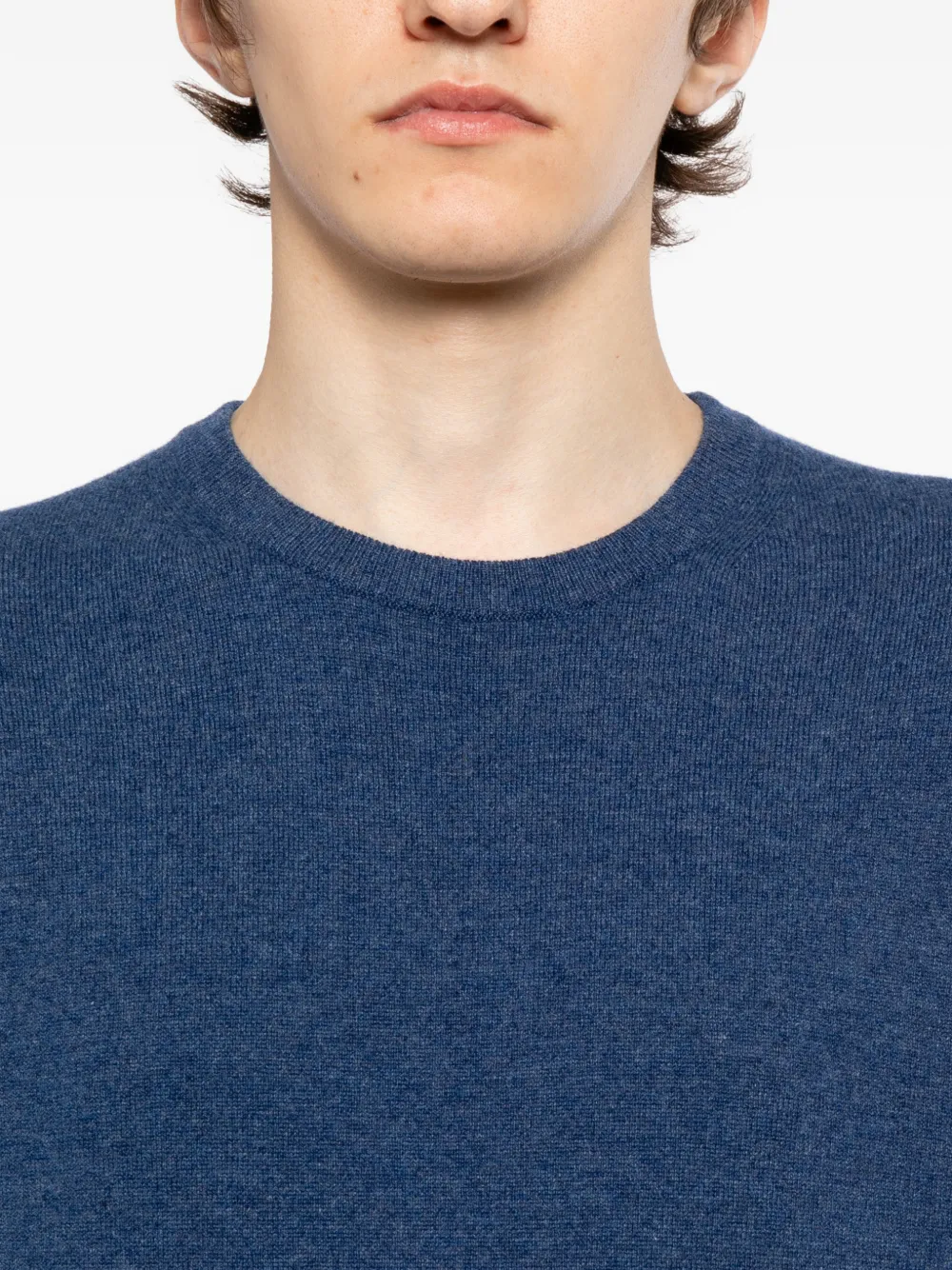 N.Peal Trui van biologisch kasjmier Blauw