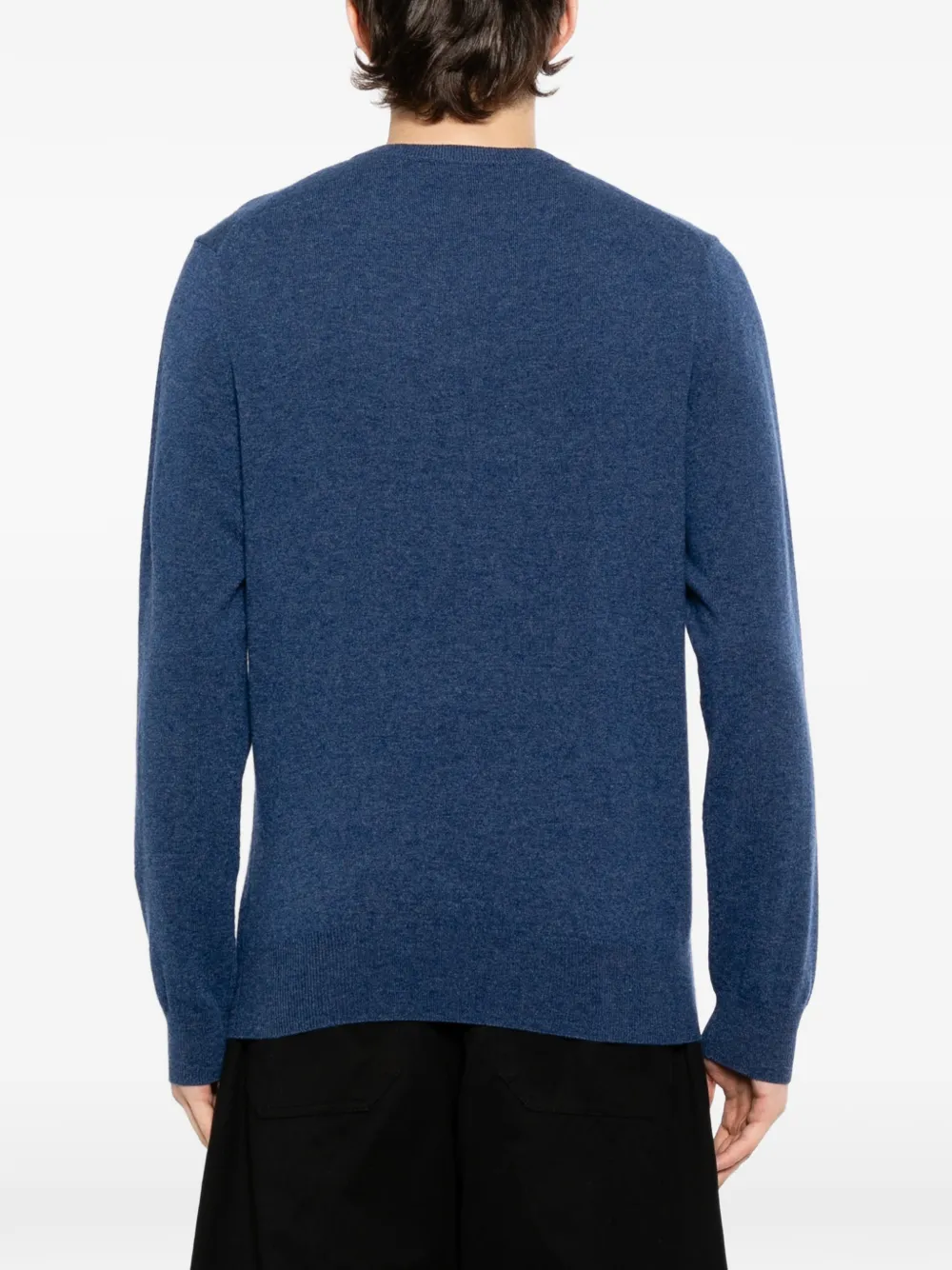 N.Peal Trui van biologisch kasjmier Blauw