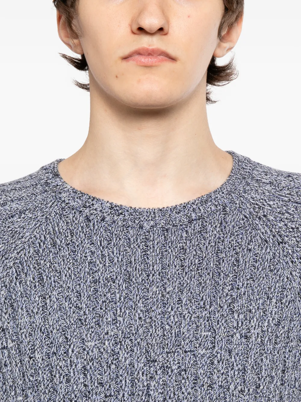 N.Peal Kabelgebreide trui Blauw