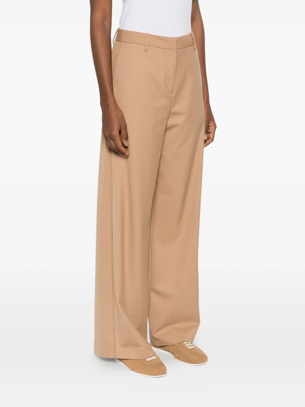Fabiana Filippi Broek met wijde pijpen Beige