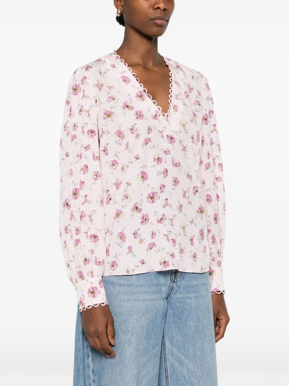 TWINSET Blouse met bloemenprint Roze