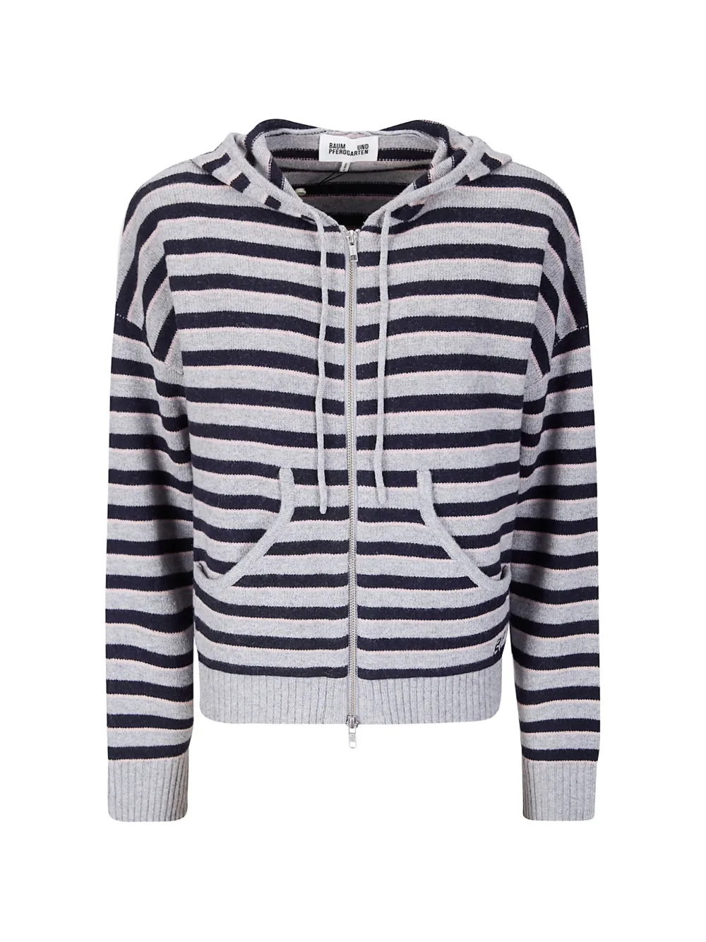 Baum Und Pferdgarten Calley striped-pattern hoodie - Grigio