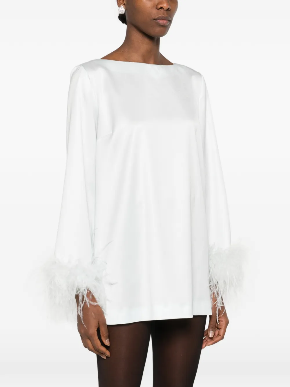 TWINSET Blouse met veren Groen