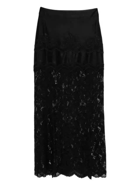 Rabanne lace midi skirt