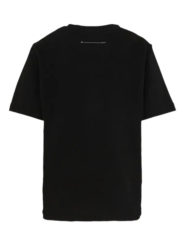 MM6 Maison Margiela Kids short-sleeve T-shirt | Black | FARFETCH