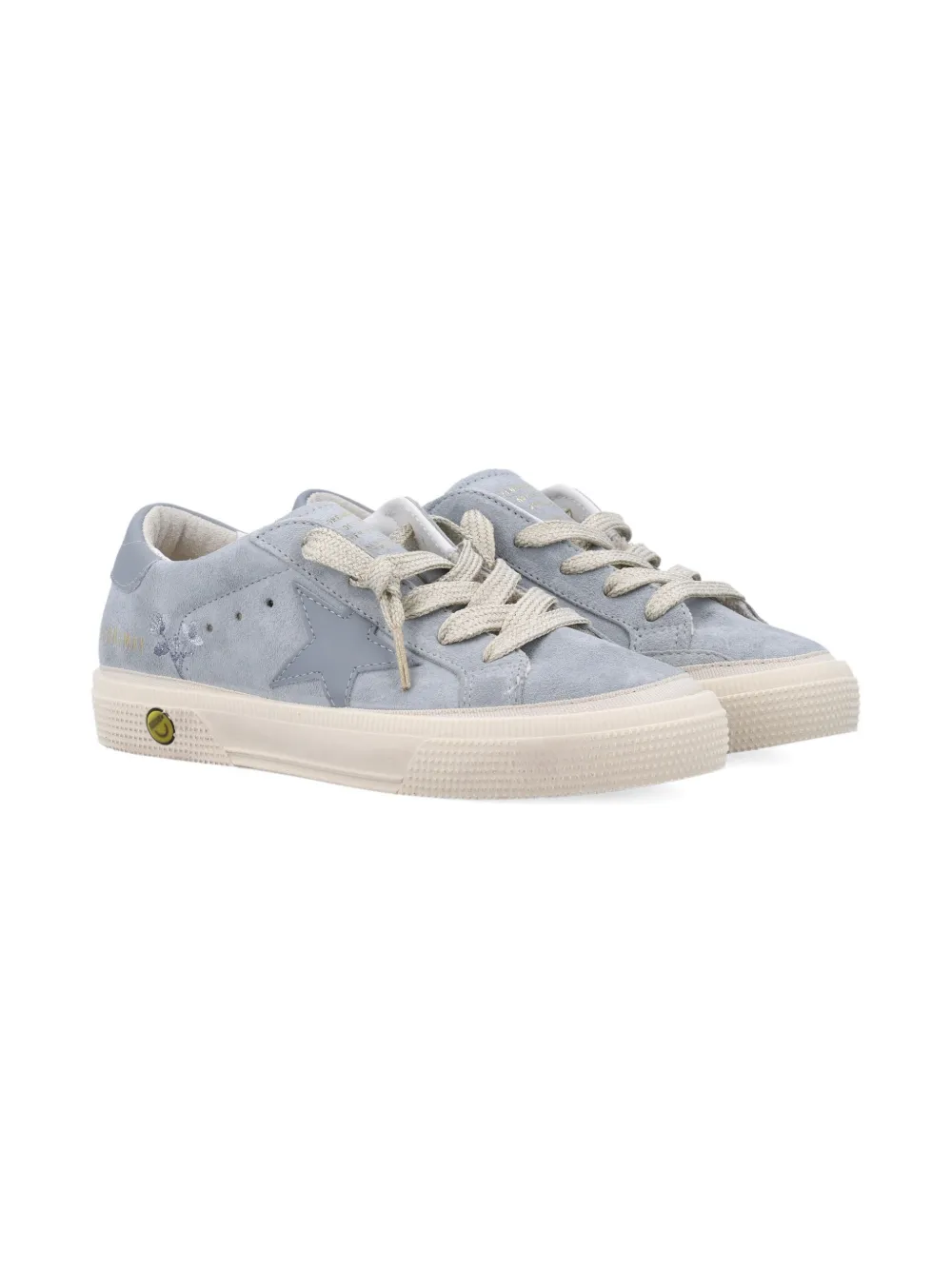 Golden Goose Kids May star suede sneakers - Blauw