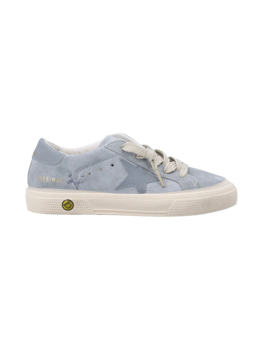 Golden Goose Kids May star suede sneakers - Blu