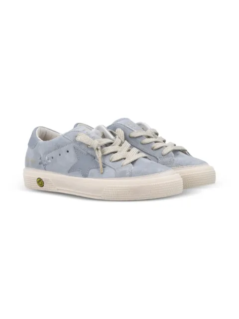 Golden Goose Kids May star suede sneakers
