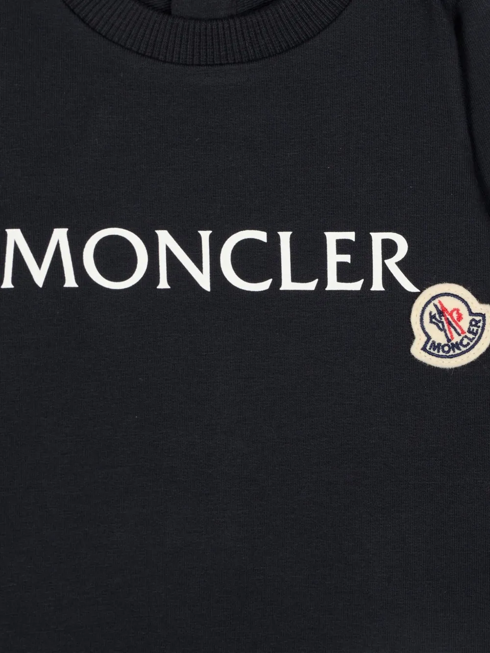 Moncler Enfant ロゴ ロンパース | ブルー | FARFETCH JP