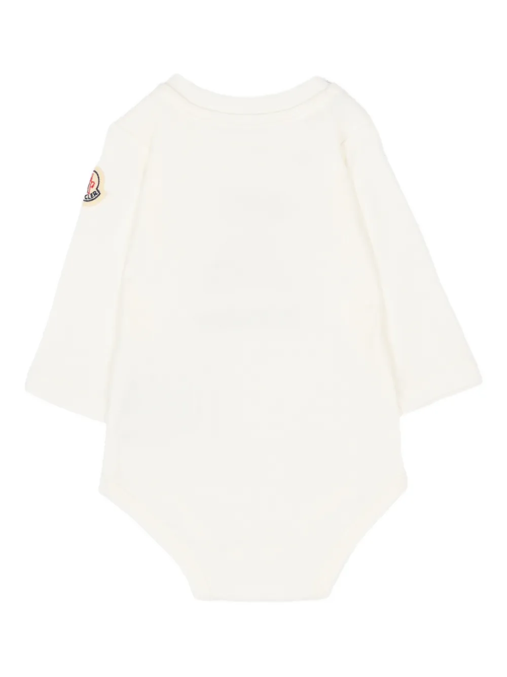 Moncler Enfant Romperset met logo-detail Beige