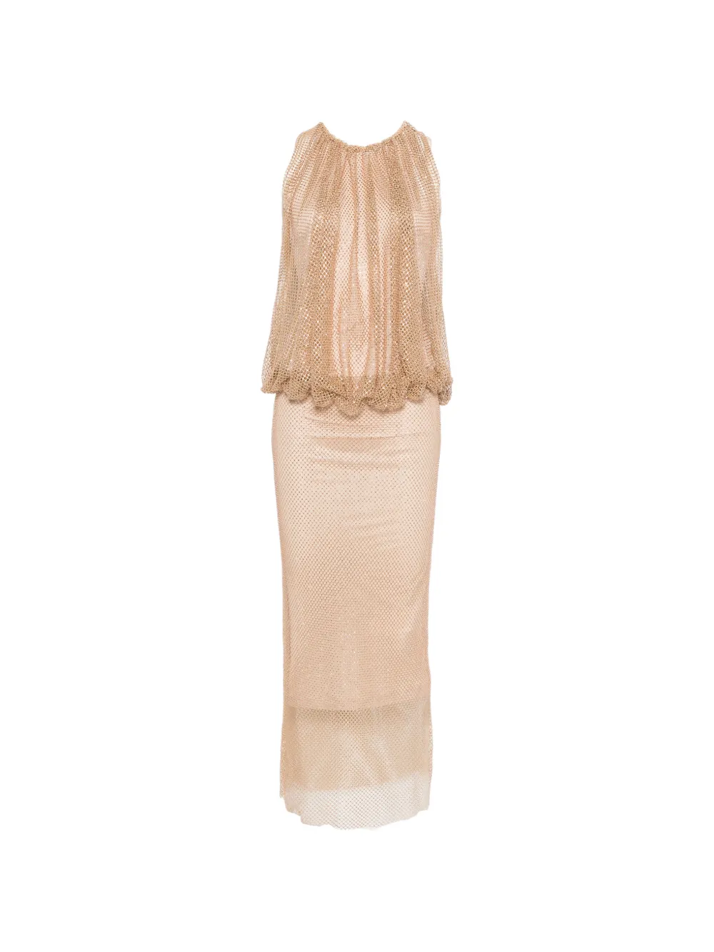 Sportmax crystal-emebllishment midi dress - Neutrals