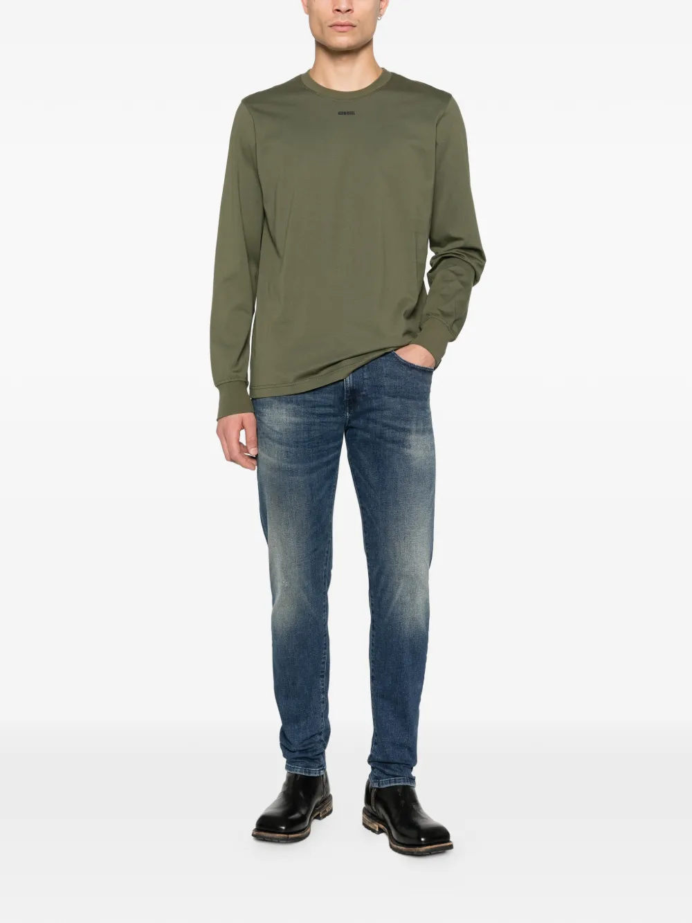 Diesel 2019 D-Strukt logo jeans - Blauw