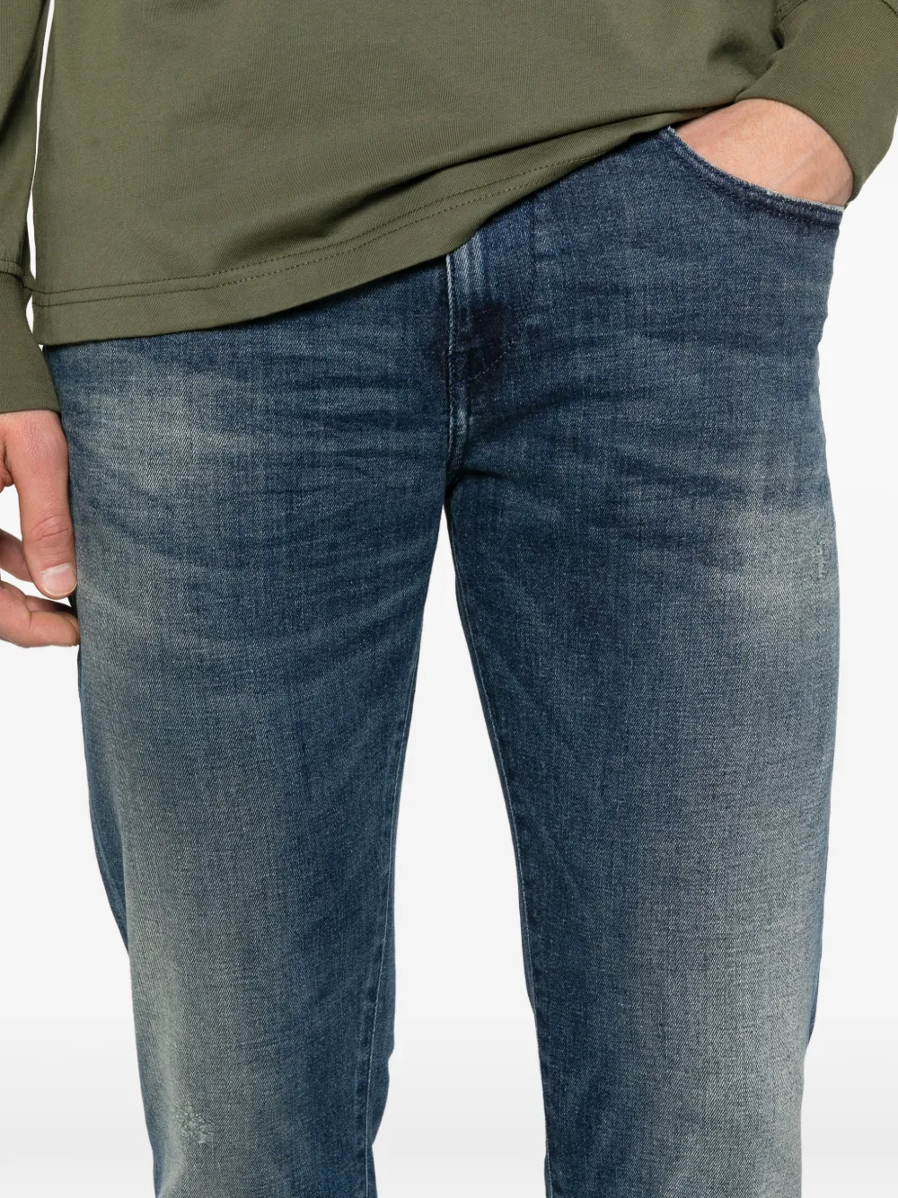 Diesel 2019 D-Strukt jeans met logo Blauw