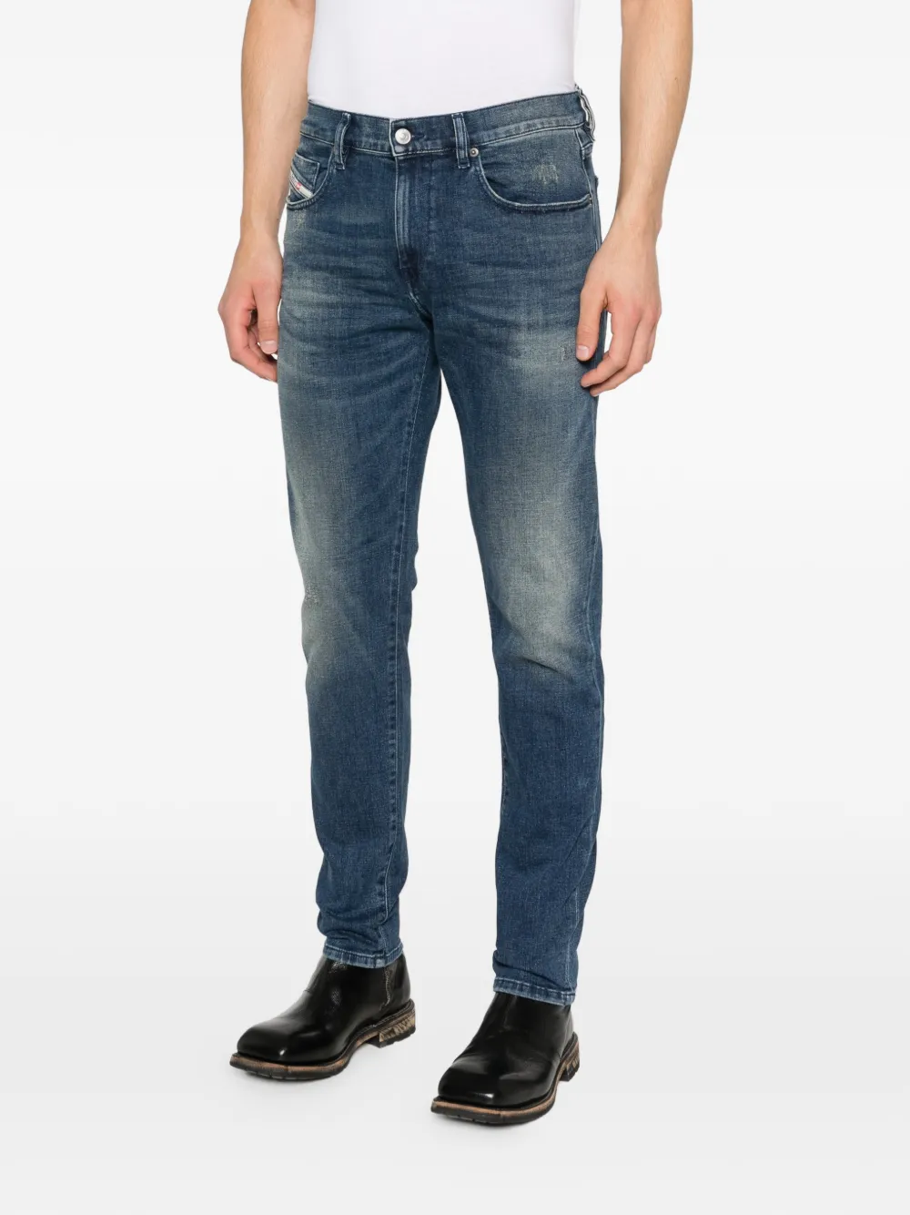 Diesel 2019 D-Strukt jeans met logo Blauw