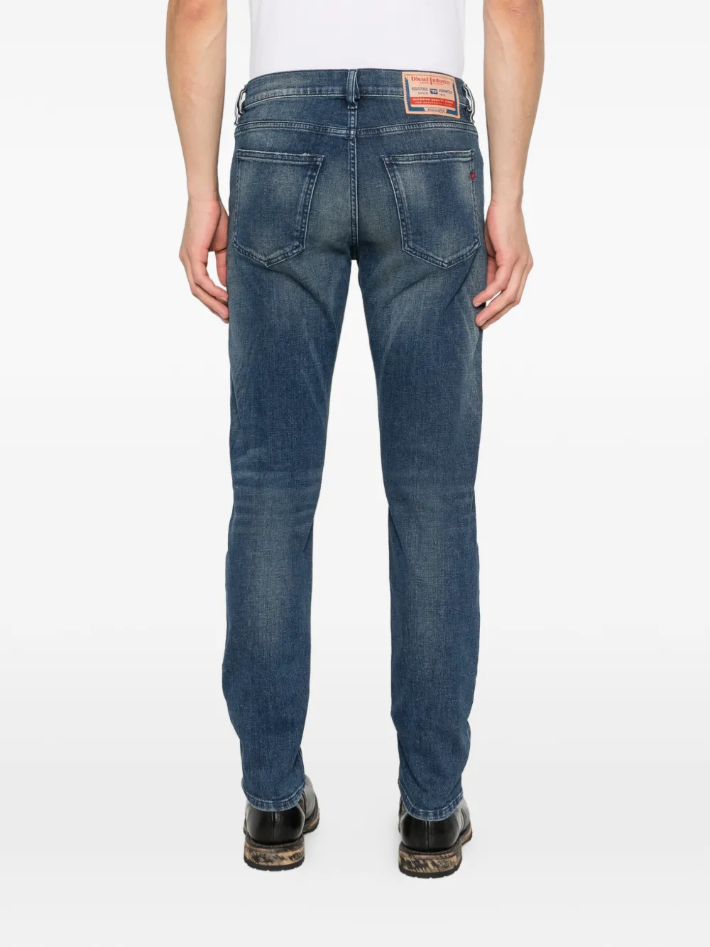 Diesel 2019 D-Strukt jeans met logo Blauw