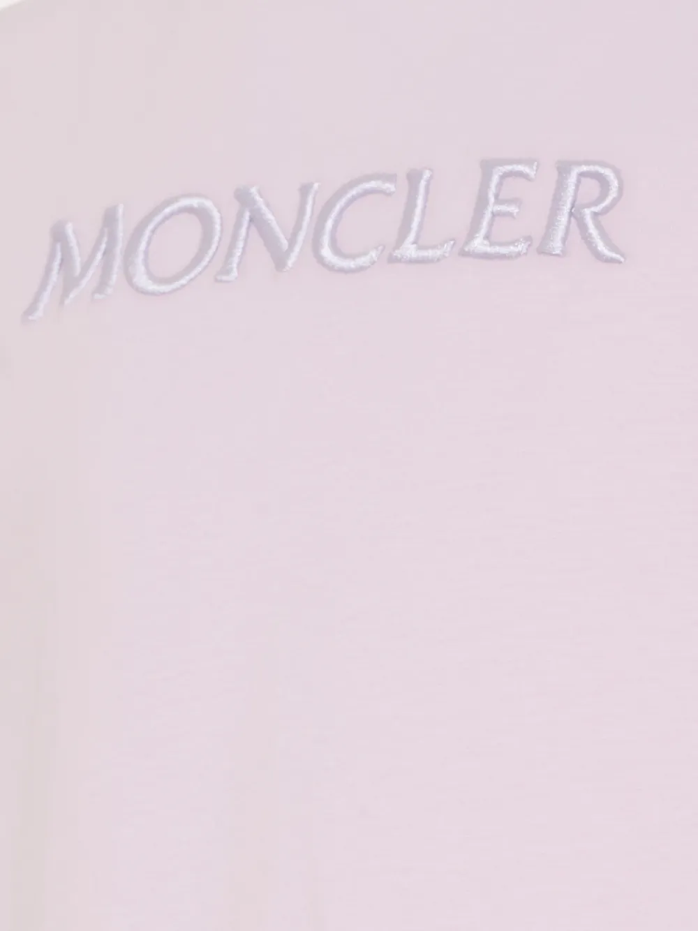 Moncler Enfant T-shirt met borduurwerk Paars