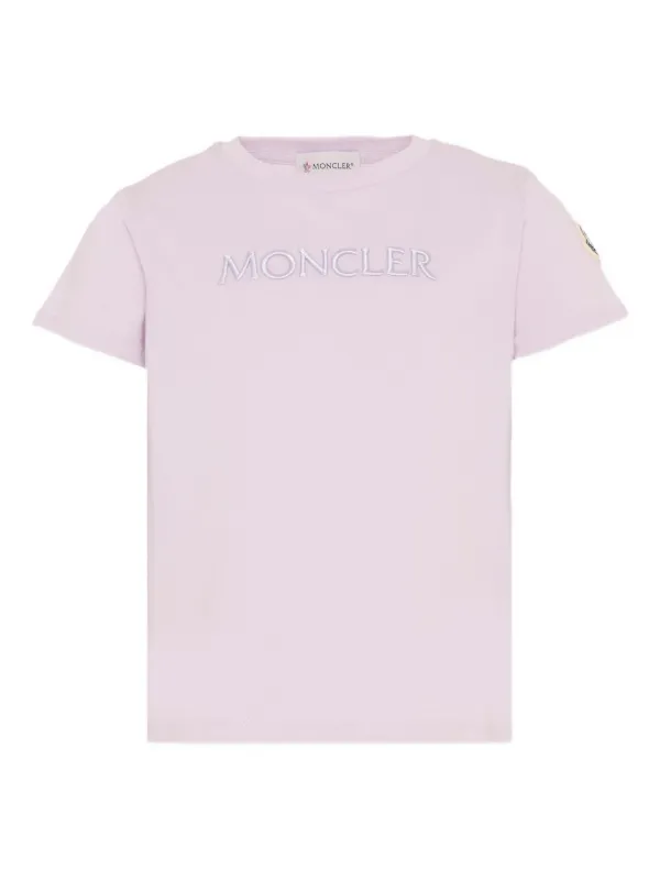 Moncler Enfant エンブロイダリー Tシャツ | パープル | FARFETCH JP