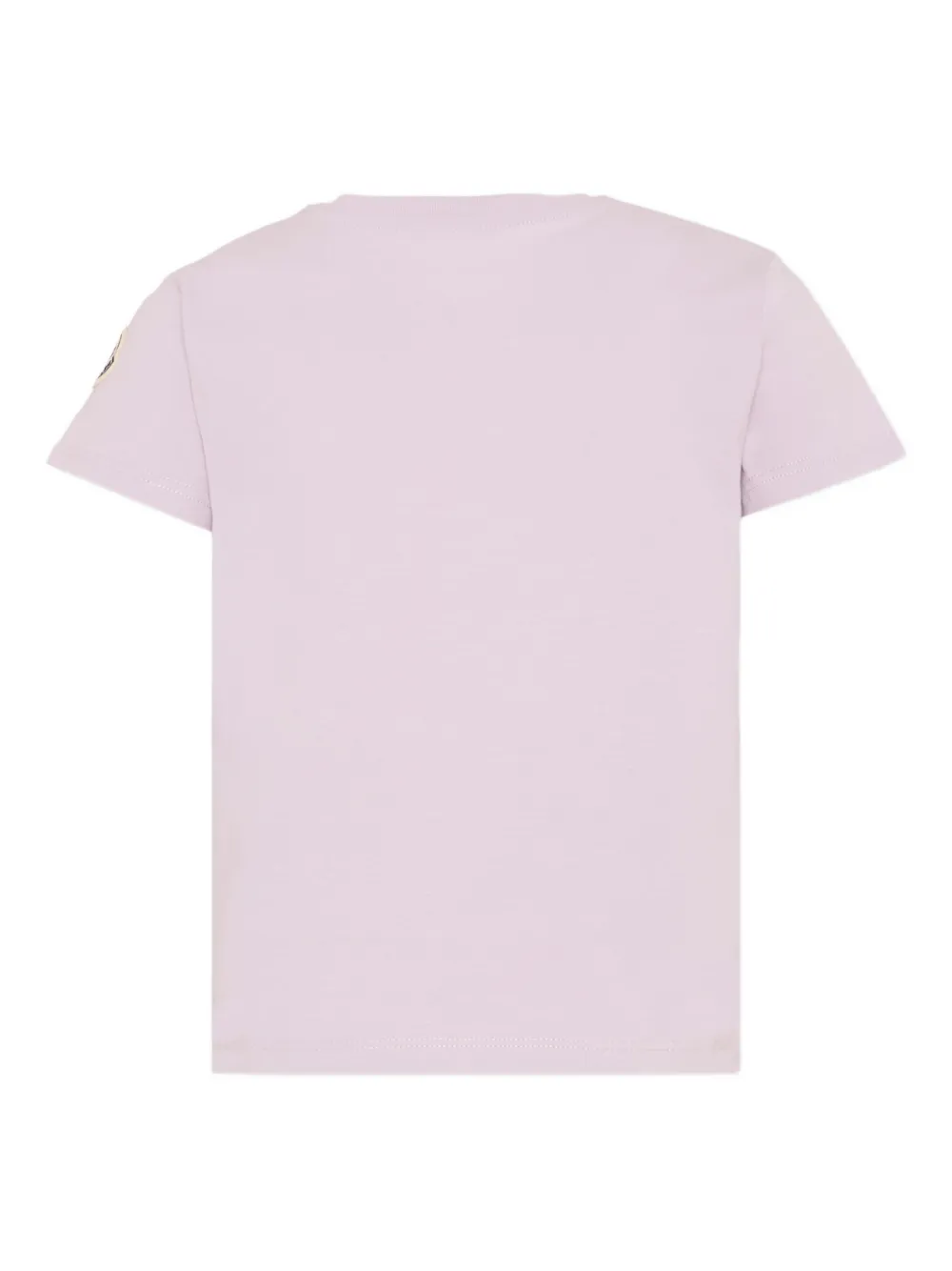 Moncler Enfant T-shirt met borduurwerk Paars
