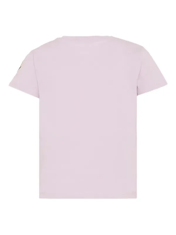 Moncler Enfant エンブロイダリー Tシャツ | パープル | FARFETCH JP