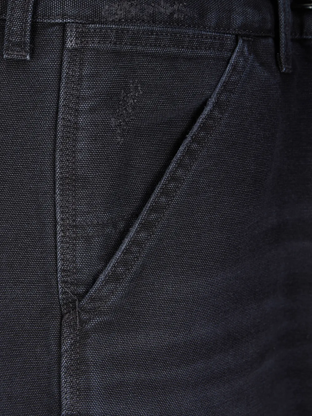 Carhartt WIP Jeans met enkele knie Zwart