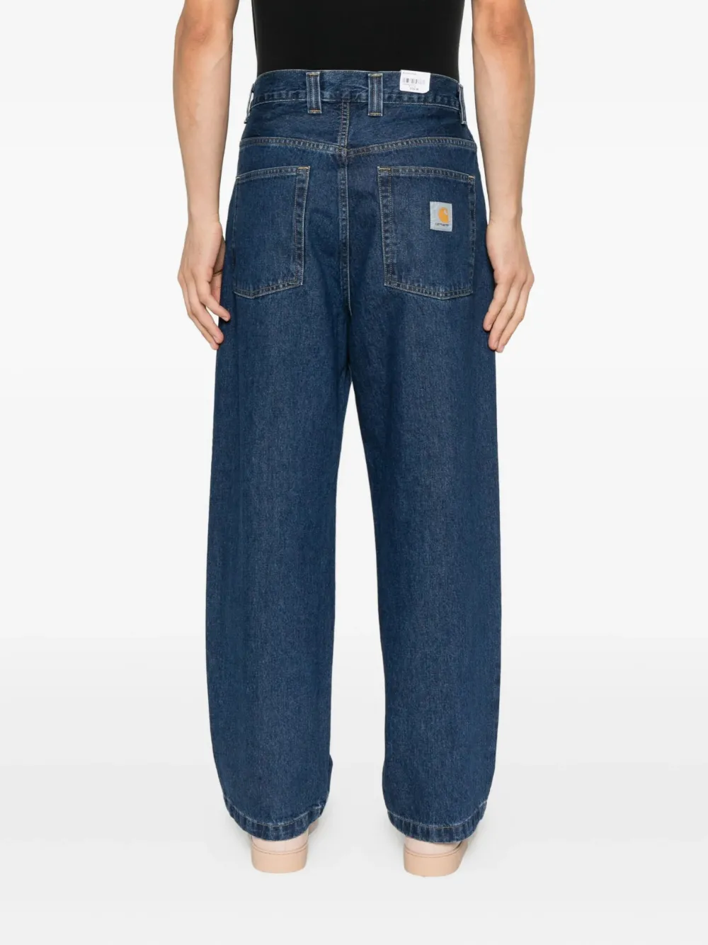 Carhartt WIP Brandon jeans met logopatch Blauw