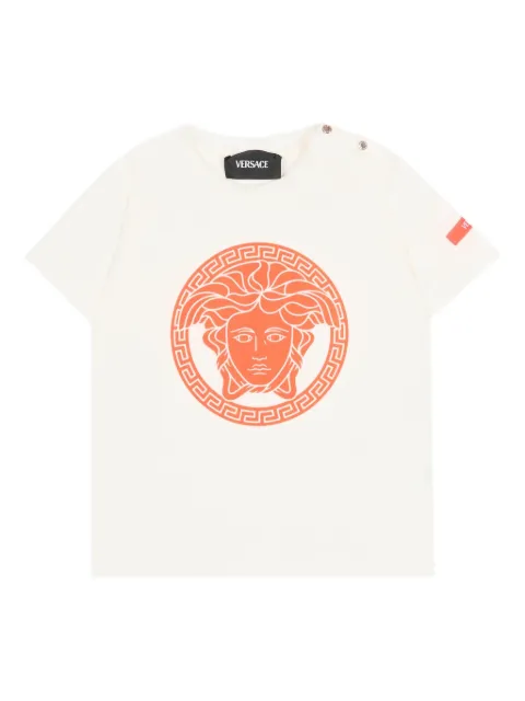 Versace Kids playera manga corta con estampado Medusa