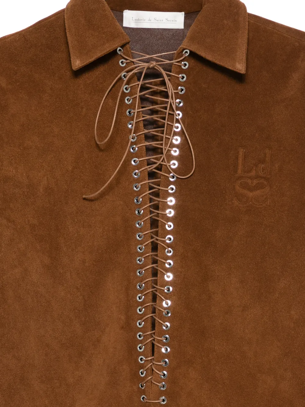 Alan lace-up shirt by Ludovic de Saint Sernin
