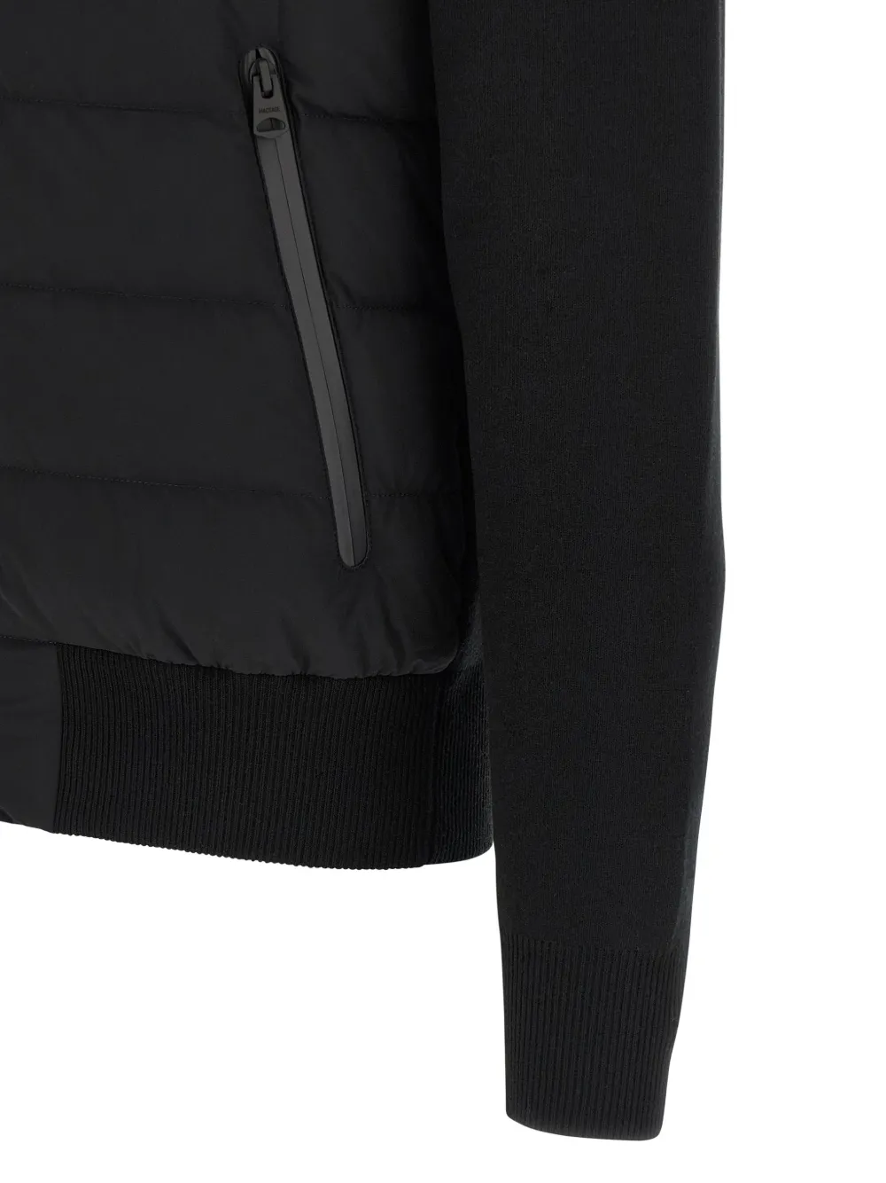 Mackage Padded Quilted Cardigan in Black, view 4