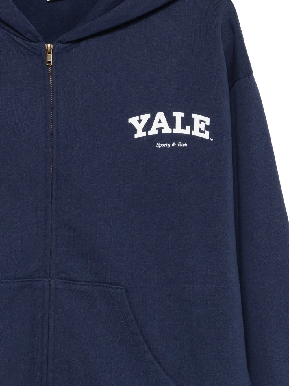 Sporty & Rich Yale hoodie met rits Blauw
